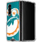 NFL Miami Dolphins Retro Logo Galaxy Z Fold4 5G Clear Case